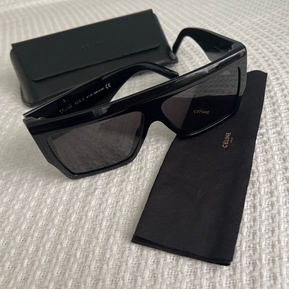Celine Chunky Rectangle Acetate Sunglasses main image 5